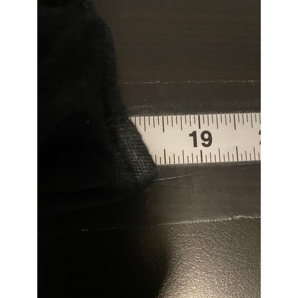 R2P Dress Womens Medium Black Linen Maxi Sleeveless Wrap Made Lagenlook FLAW - Picture 7 of 9